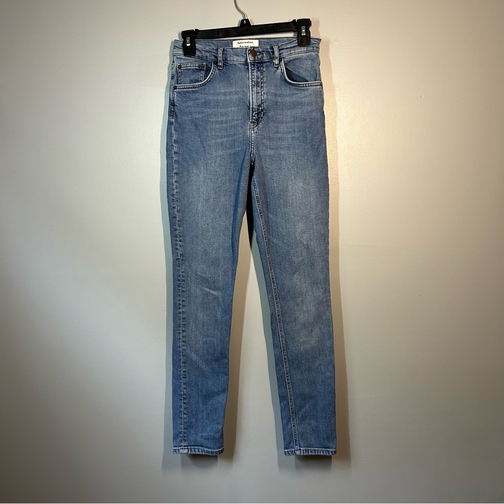 Reformation high rise skinny jeans size 27